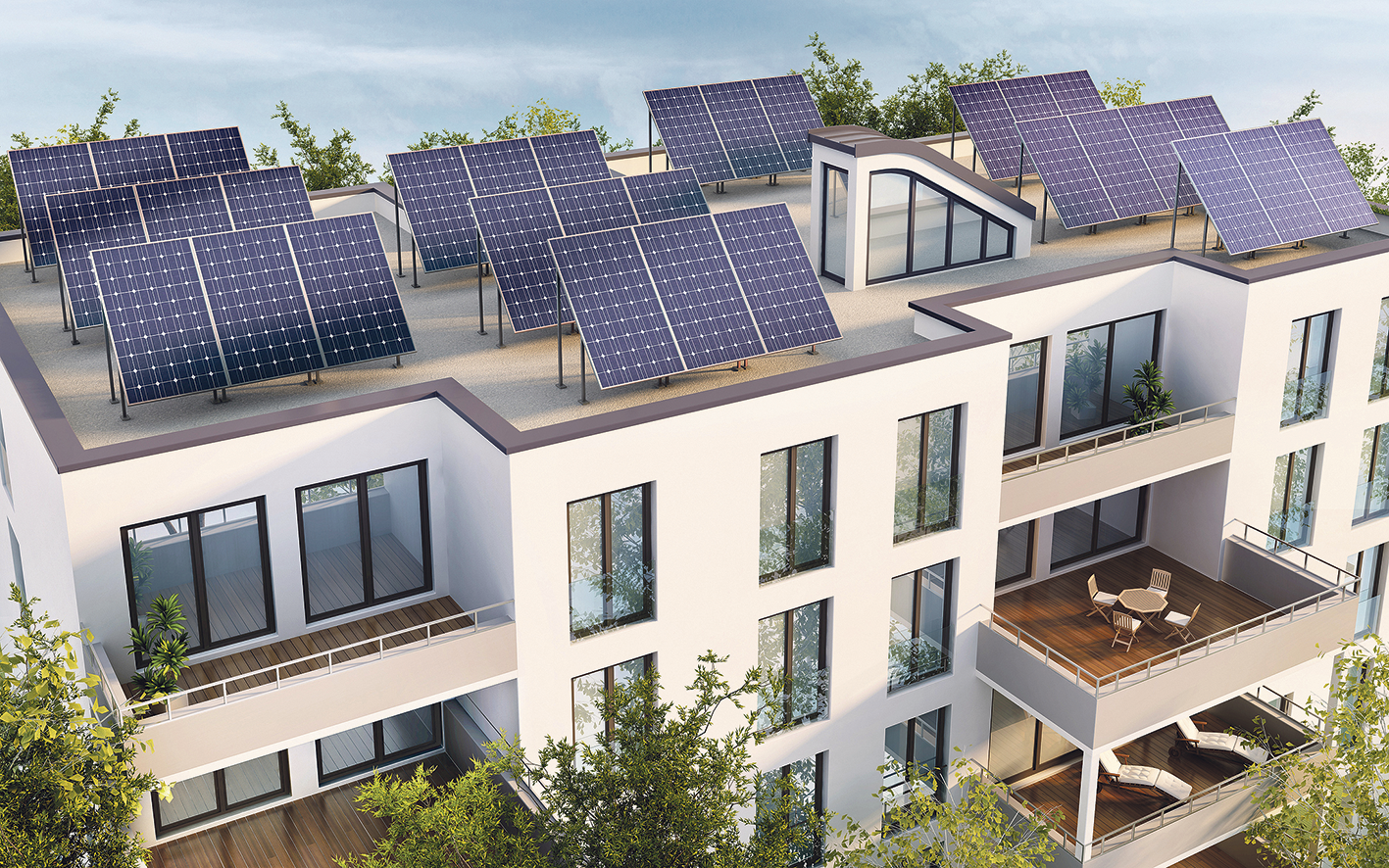 Gerade Solarstrom lässt sich gut in Städten produzieren.